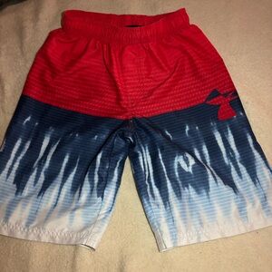 Under Armour Red and Black Shorts